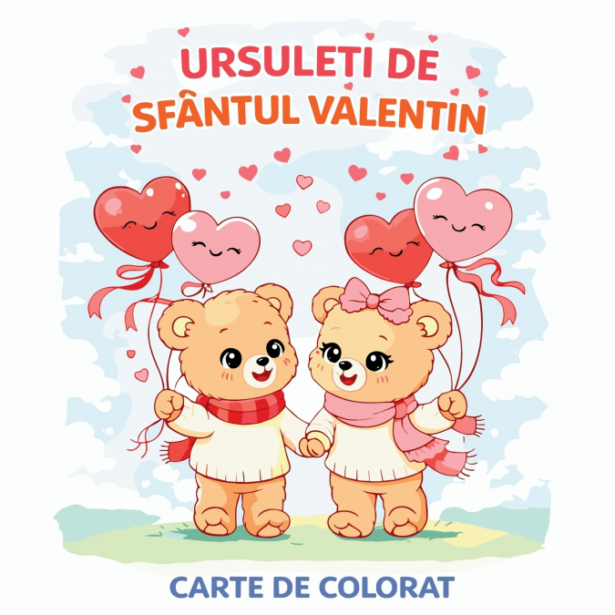 Ursuleți de Sfântul Valentin - Carte de colorat