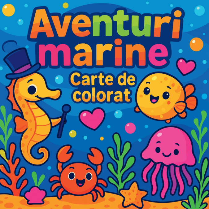 Aventuri marine - Carte de colorat pentru copii