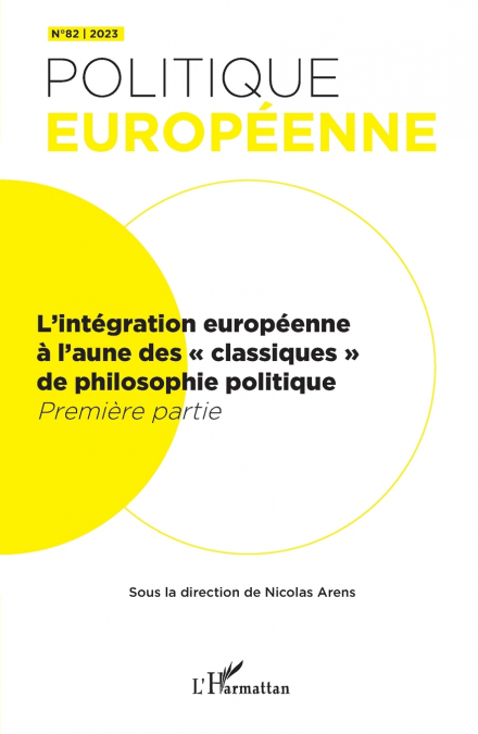 L’intégration européenne  à l’aune des classiques  de philosophie politique