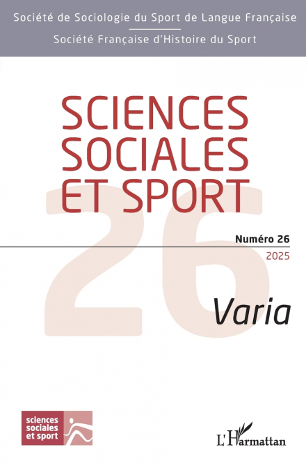Sciences sociales et sport Numéro 26