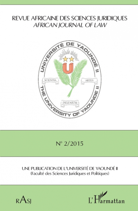 Revue africaine des sciences juridiques n° 2 /2015