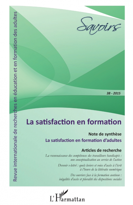 La satisfaction en formation