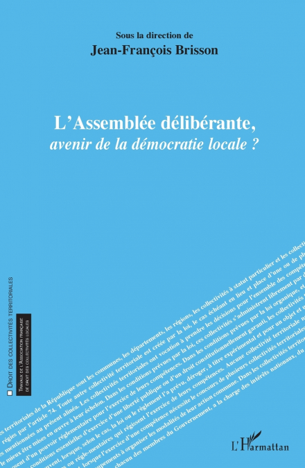 L’assemblée délibérante, avenir de la démocratie locale ?