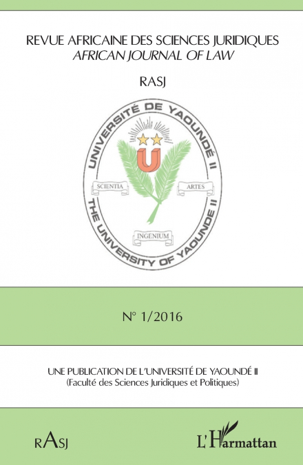 Revue africaine des sciences juridiques N° 1/2016