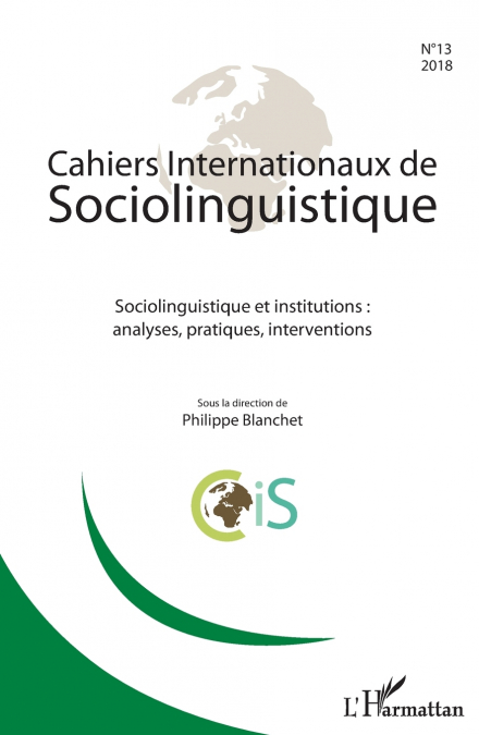 Cahiers Internationaux de sociolinguistique n°13