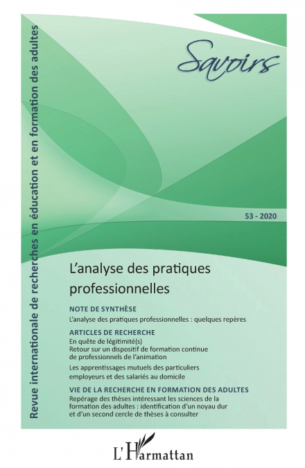L’analyse des pratiques professionnelles