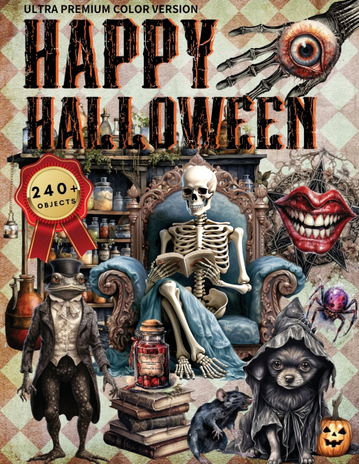 Cut and Collage Happy Halloween Ephemera