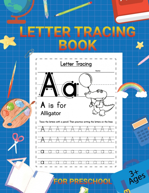 Letter Tracing Book for Kids 3+