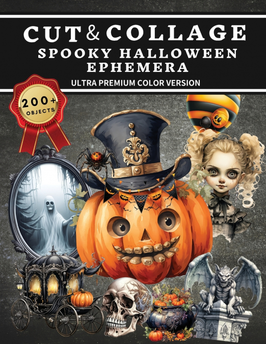 Cut and Collage Spooky Halloween Ephemera Book