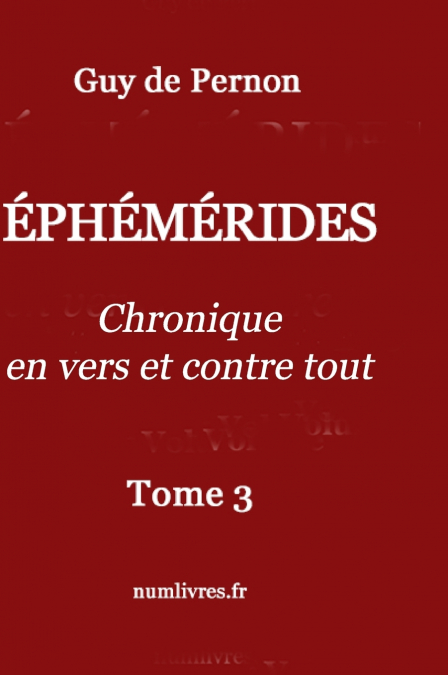Éphémérides Tome III