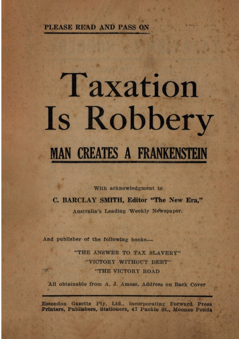 Taxation is Robbery