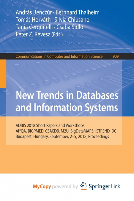 New Trends in Databases and Information Systems