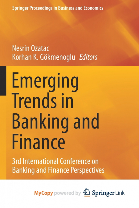 Emerging Trends in Banking and Finance