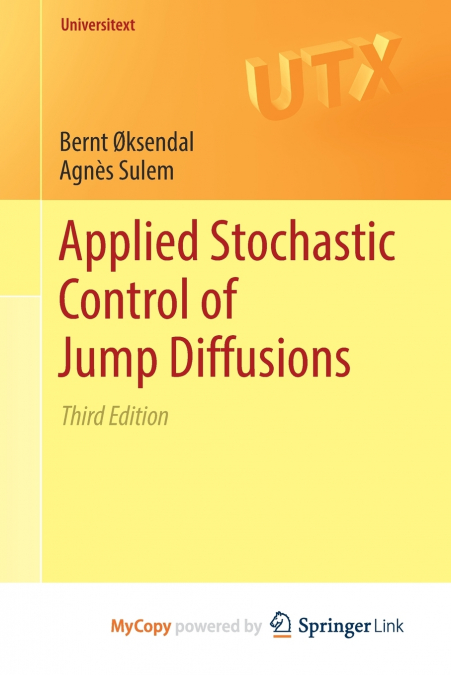 Applied Stochastic Control of Jump Diffusions