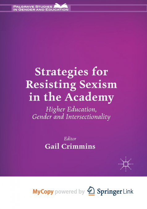 Strategies for Resisting Sexism in the Academy