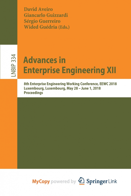 Advances in Enterprise Engineering XII