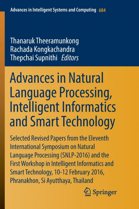 Advances in Natural Language Processing, Intelligent Informatics and Smart Technology
