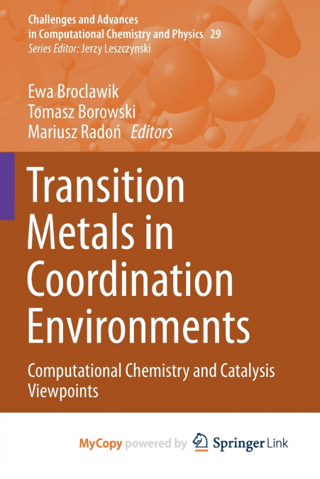 Transition Metals in Coordination Environments