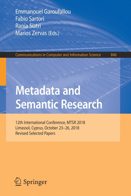 Metadata and Semantic Research
