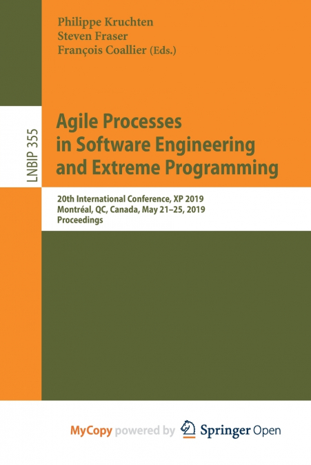 Agile Processes in Software Engineering and Extreme Programming