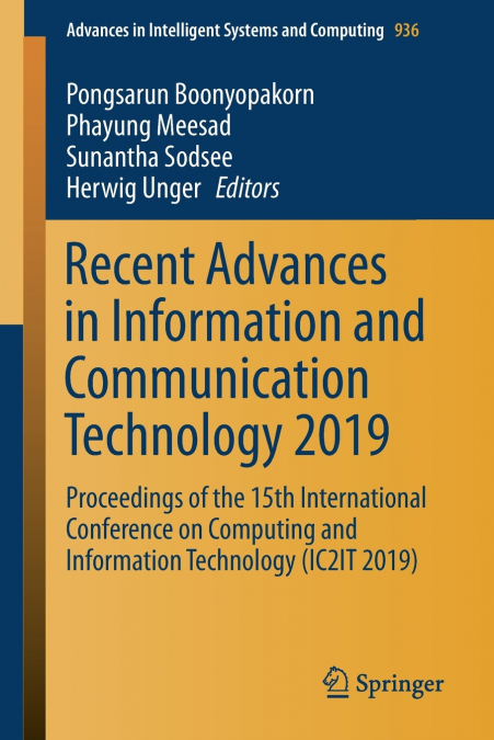 Recent Advances in Information and Communication Technology 2019