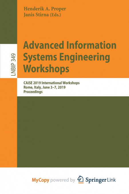 Advanced Information Systems Engineering Workshops