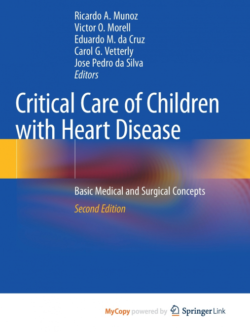 Critical Care of Children with Heart Disease
