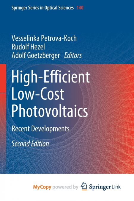 High-Efficient Low-Cost Photovoltaics