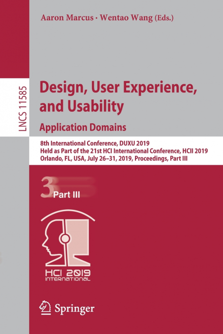 Design, User Experience, and Usability. Application Domains