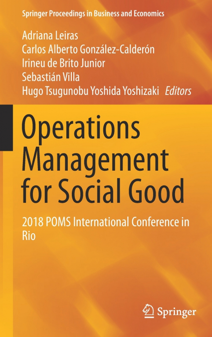 Operations Management for Social Good