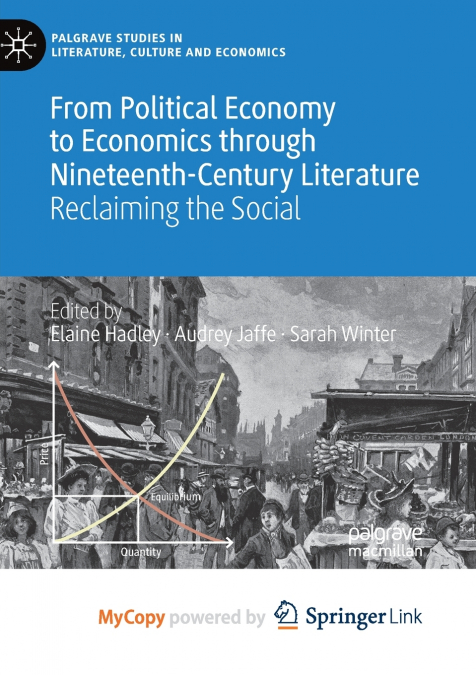 From Political Economy to Economics through Nineteenth-Century Literature