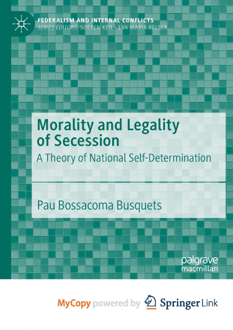 Morality and Legality of Secession