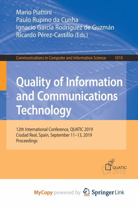 Quality of Information and Communications Technology