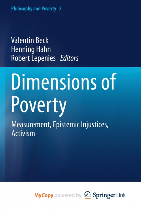 Dimensions of Poverty