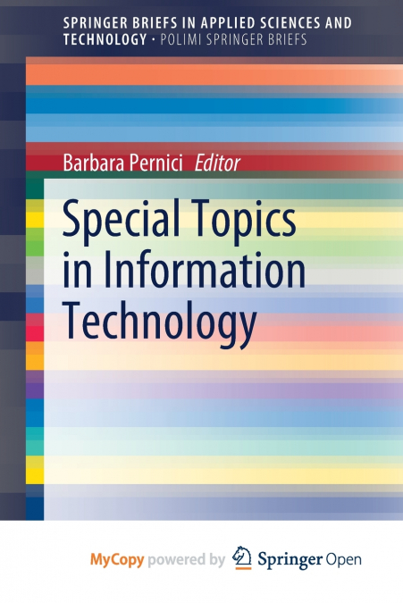 Special Topics in Information Technology