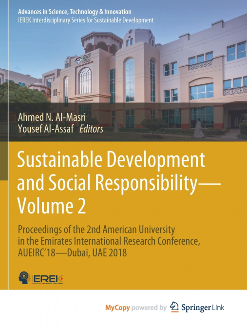 Sustainable Development and Social Responsibility-Volume 2