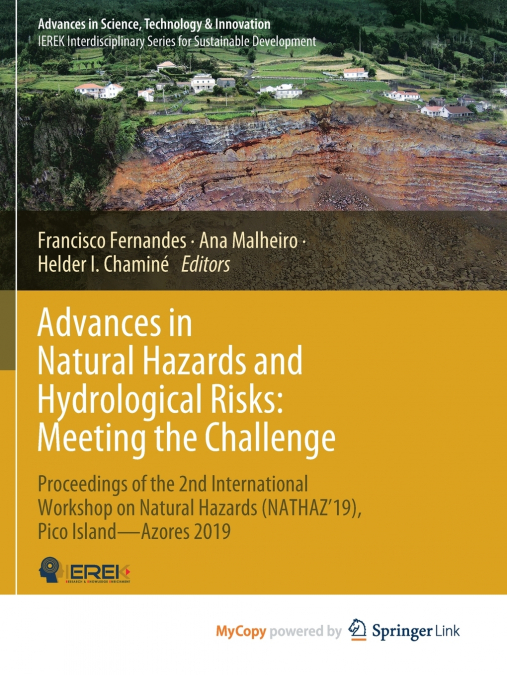 Advances in Natural Hazards and Hydrological Risks