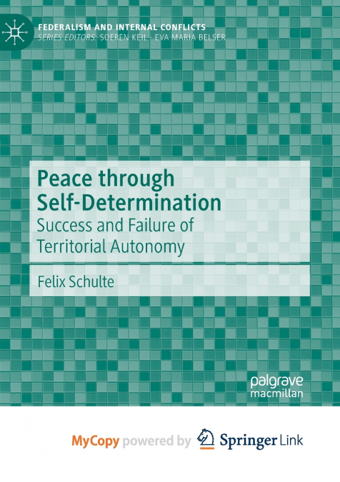 Peace through Self-Determination