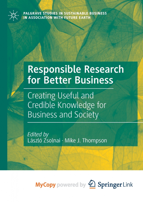 Responsible Research for Better Business