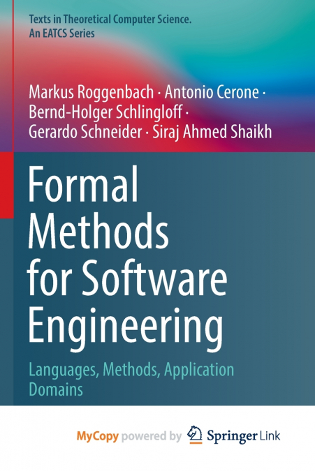 Formal Methods for Software Engineering