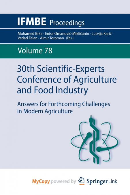 30th Scientific-Experts Conference of Agriculture and Food Industry