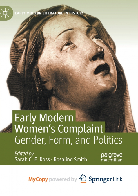 Early Modern Women’s Complaint