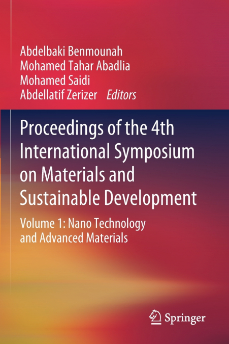 Proceedings of the 4th International Symposium on Materials and Sustainable Development
