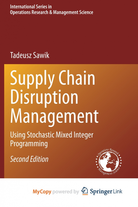 Supply Chain Disruption Management