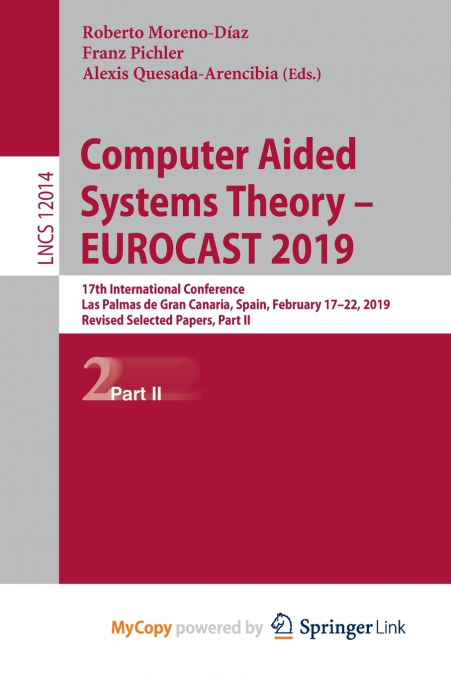 Computer Aided Systems Theory - EUROCAST 2019