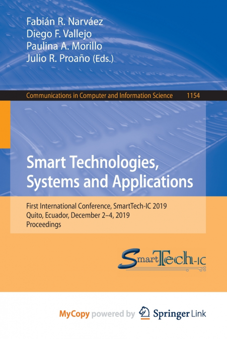 Smart Technologies, Systems and Applications