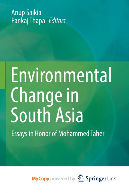 Environmental Change in South Asia