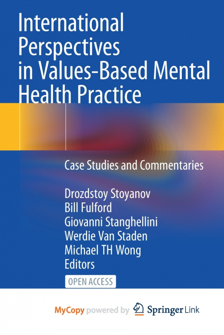 International Perspectives in Values-Based Mental Health Practice