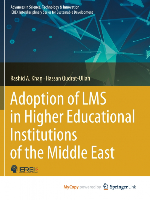Adoption of LMS in Higher Educational Institutions of the Middle East