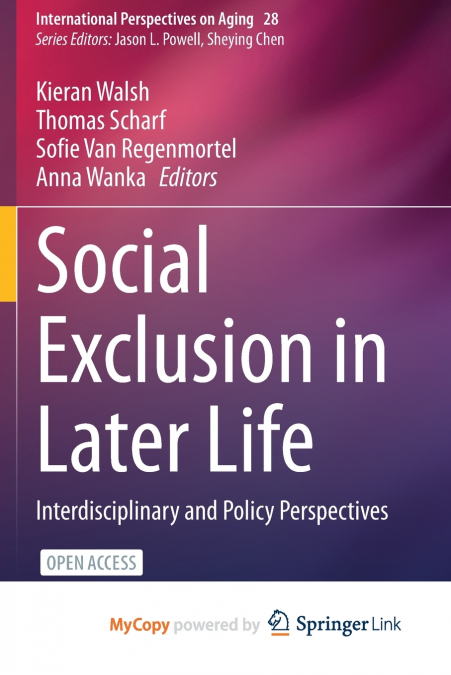 Social Exclusion in Later Life